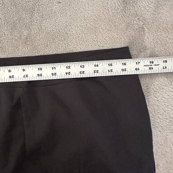 Eileen Fisher Black Organic Cotton Blend Pull On Pants Women's MEDIUM - Picture 4 of 5